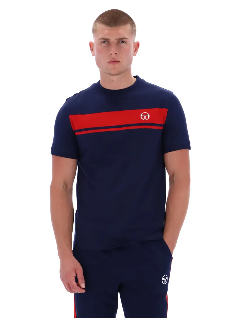 Sergio Tacchini Masters T-shirt Maritime Blue /  Adrenalin Rush -5