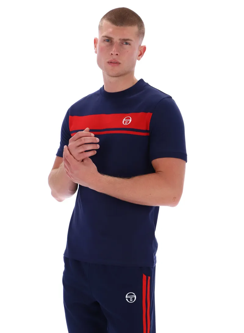 Sergio Tacchini Masters T-shirt Maritime Blue /  Adrenalin Rush -7