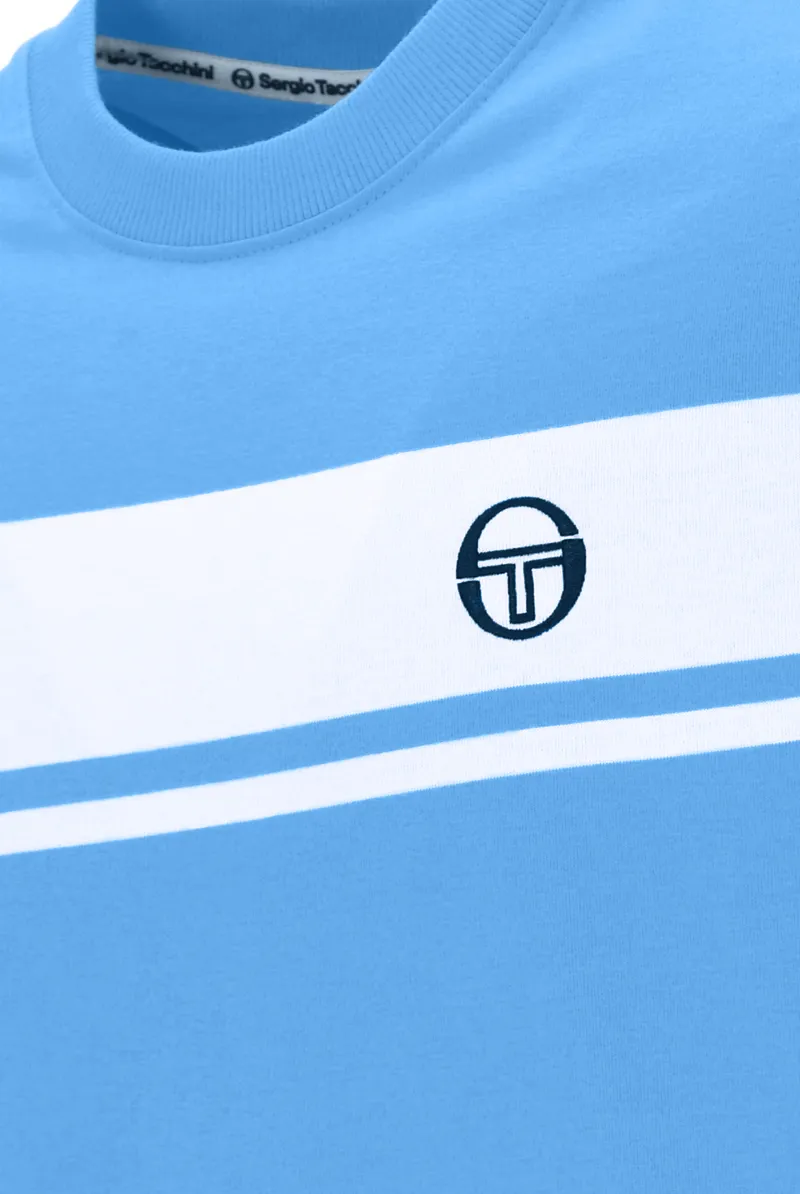 Sergio Tacchini Masters T-shirt Azure Blue-4