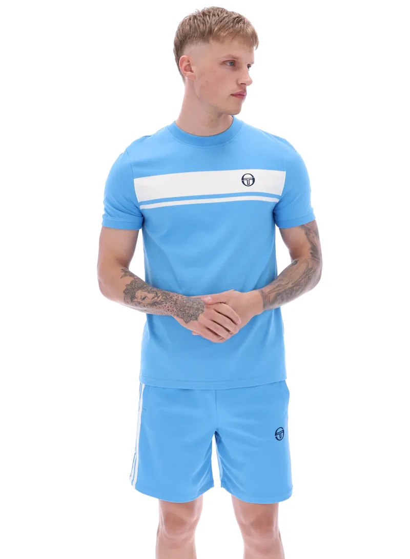 Sergio Tacchini Masters T-shirt Azure Blue-5