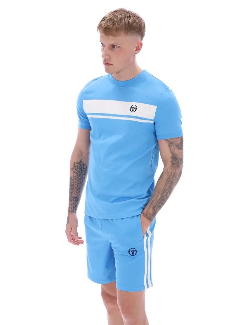 Sergio Tacchini Masters T-shirt Azure Blue-6
