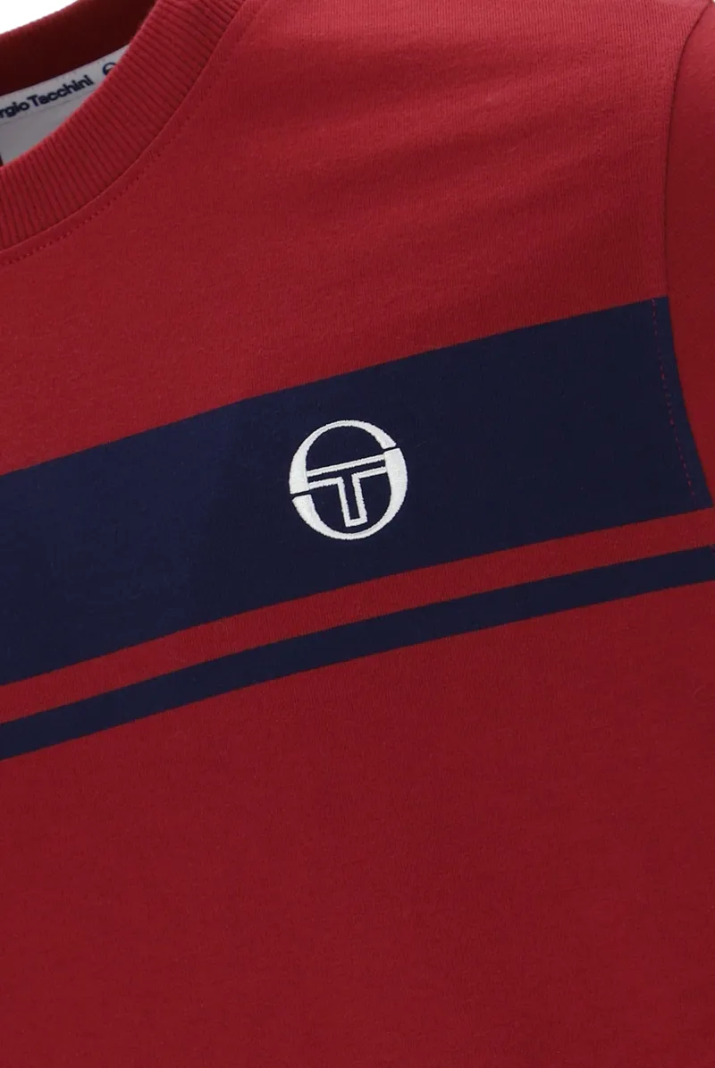 Sergio Tacchini Masters T-shirt Merlot / Maritime-3