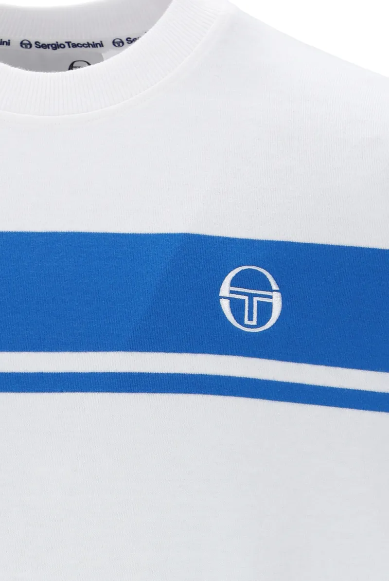 Sergio Tacchini Masters T-shirt White / Princess Blue-2