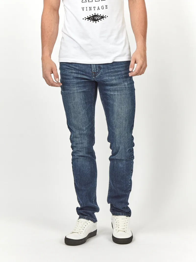 Mish Mash Harley 5 Pocket 1984 Tapered Fit Jean Mid Wash 40/30 ONLY