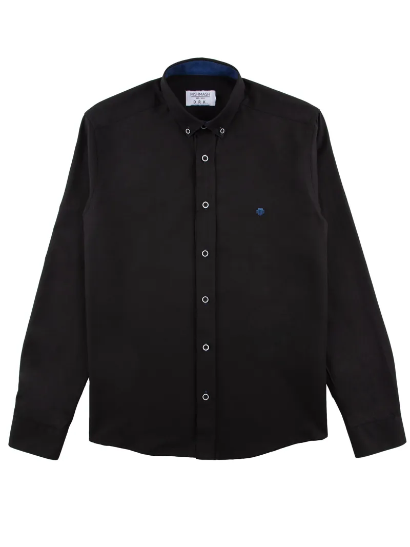 Mish Mash Summit Classic Oxford Shirt Black 