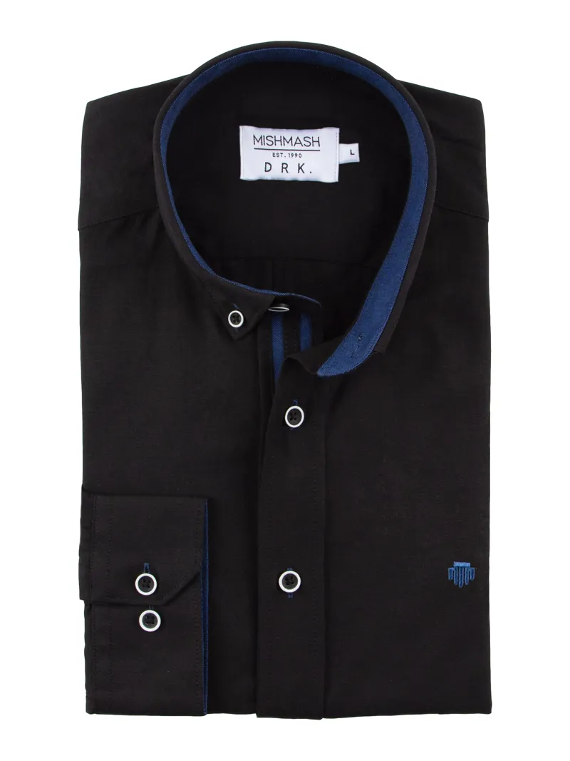 Mish Mash Summit Classic Oxford Shirt Black -1