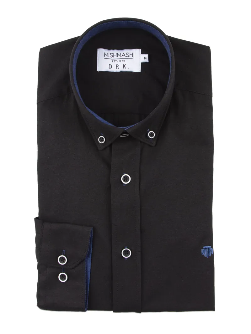 Mish Mash Summit Classic Oxford Shirt Black -2