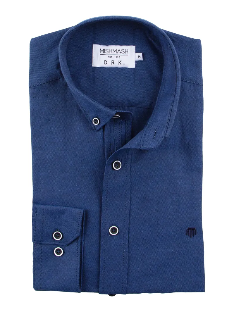 Mish Mash Summit Classic Oxford Shirt Indigo-1