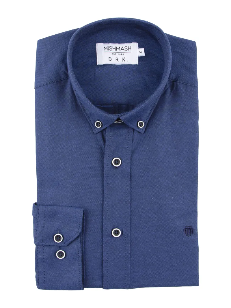Mish Mash Summit Classic Oxford Shirt Indigo-2