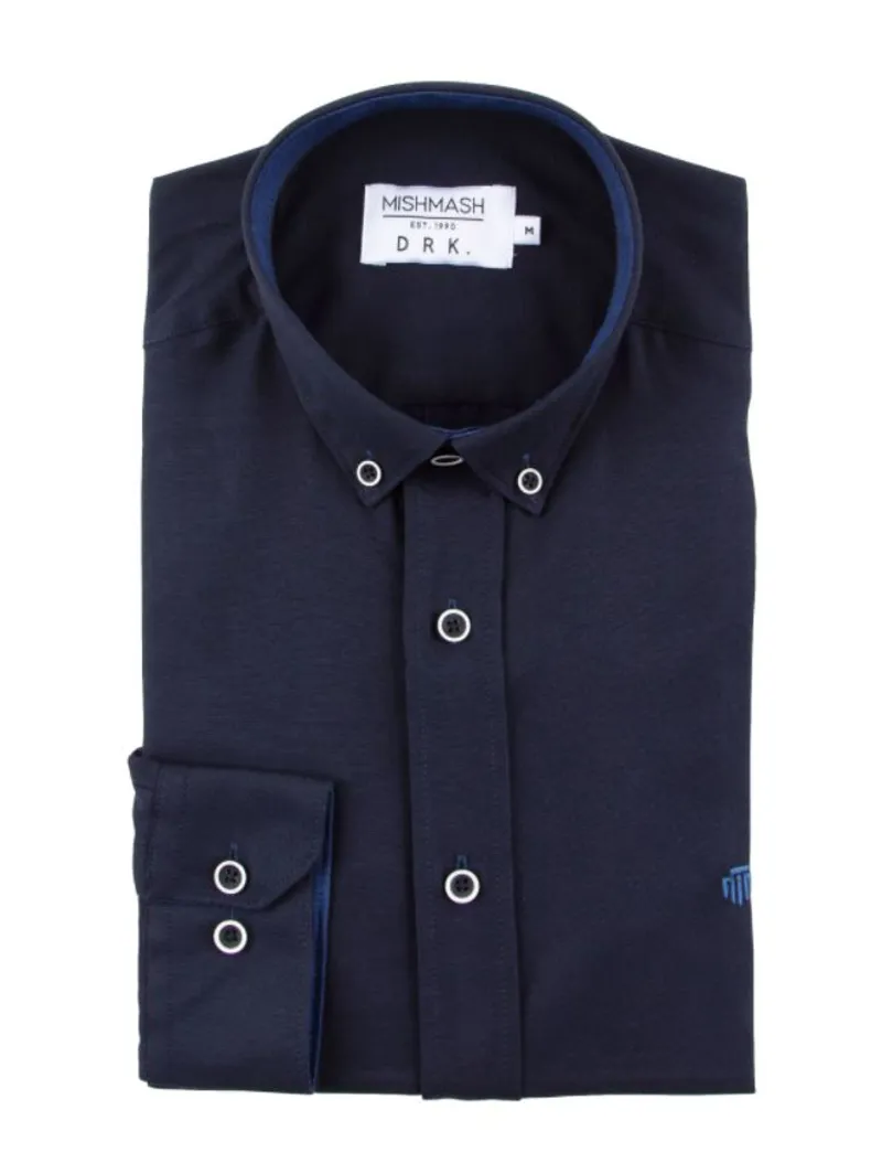 Mish Mash Summit Classic Oxford Shirt Navy-1