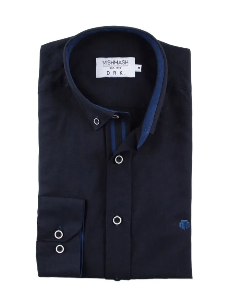 Mish Mash Summit Classic Oxford Shirt Navy-2