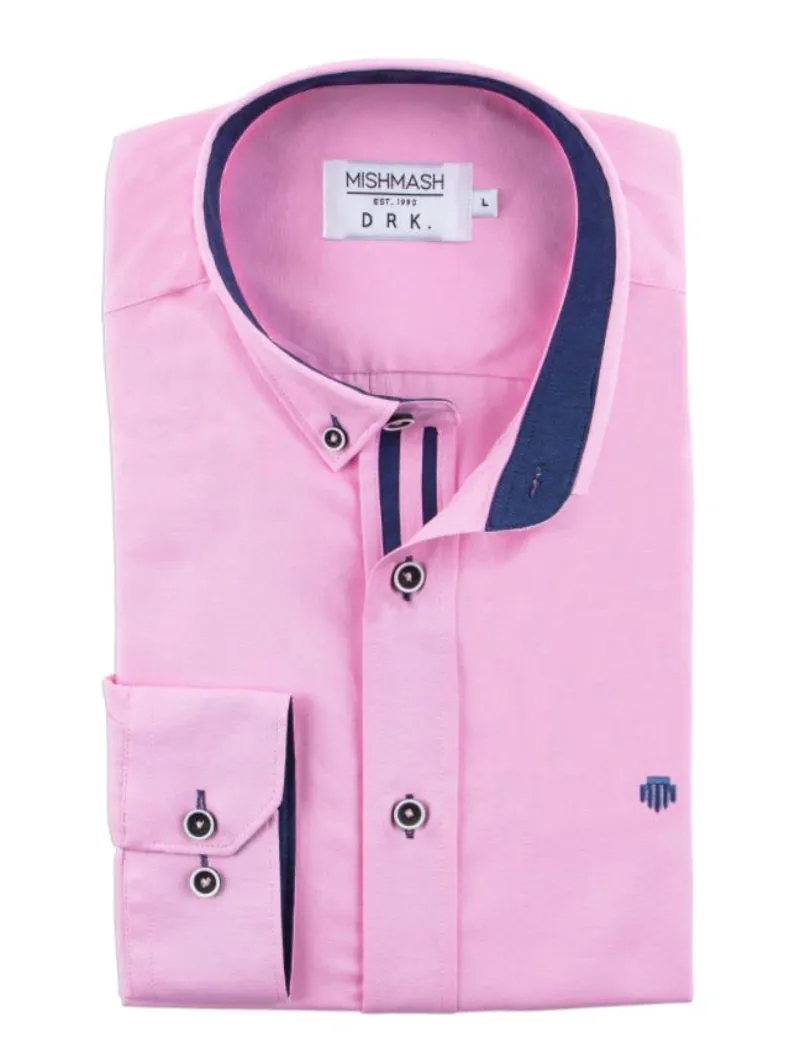 Mish Mash Summit Classic Oxford Shirt Pink-2