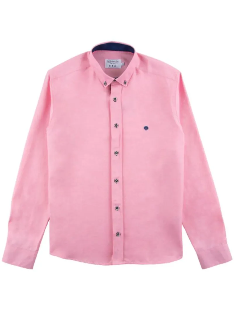 Mish Mash Summit Classic Oxford Shirt Washed Red