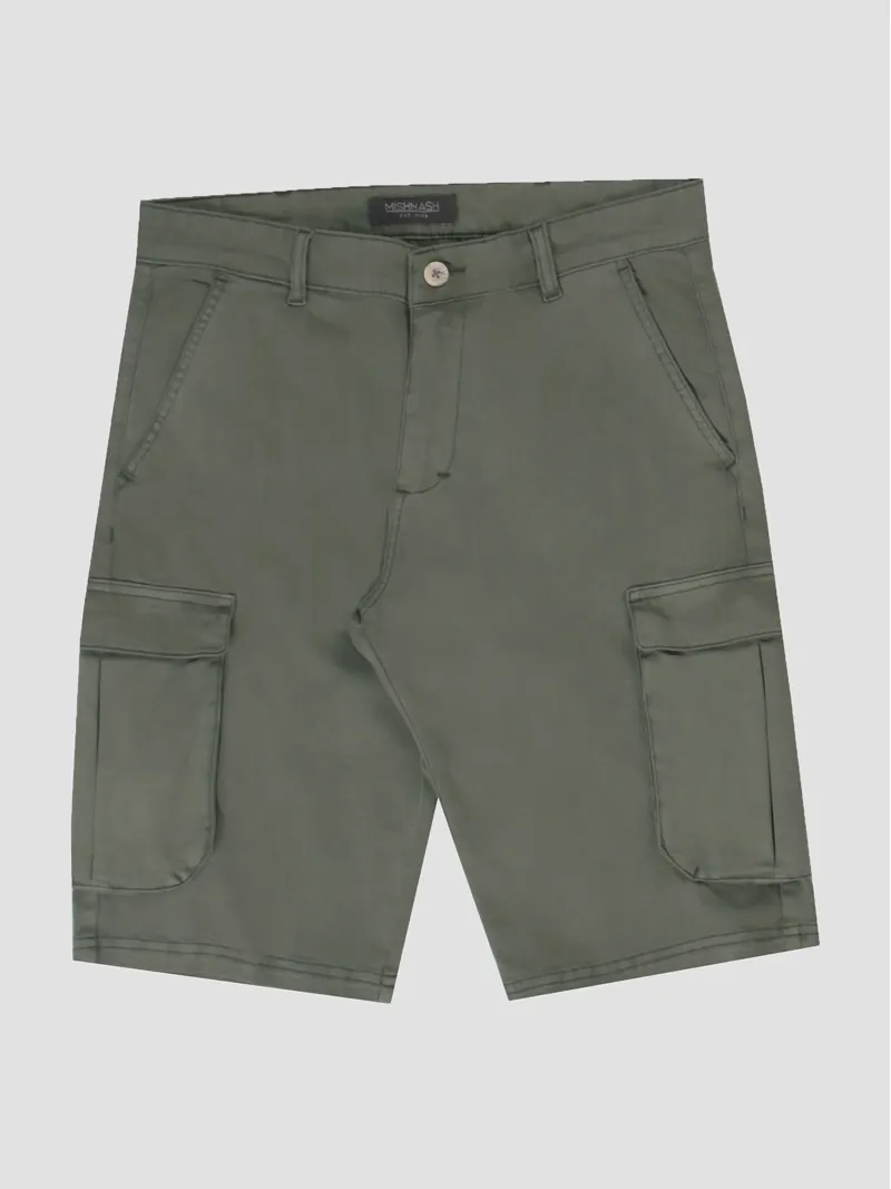 Mish Mash Tden Cargo Short Khaki