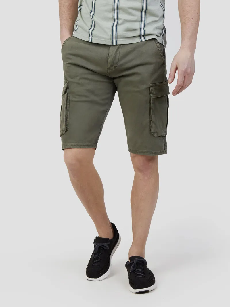 Mish Mash Tden Cargo Short Khaki-3
