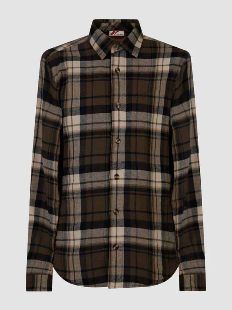 Mish Mash Nettle Quilted Overshirt Mocca 