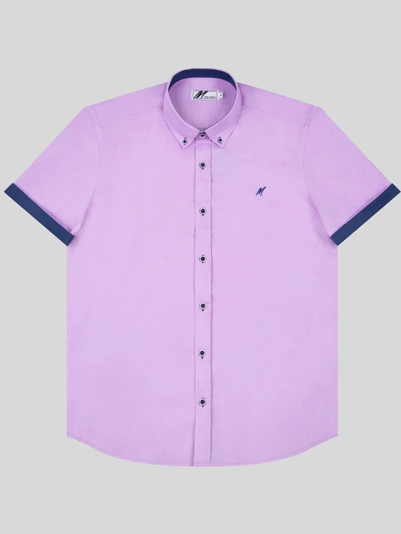 Mish Mash Summit Short Sleeve Shirt  Lilac