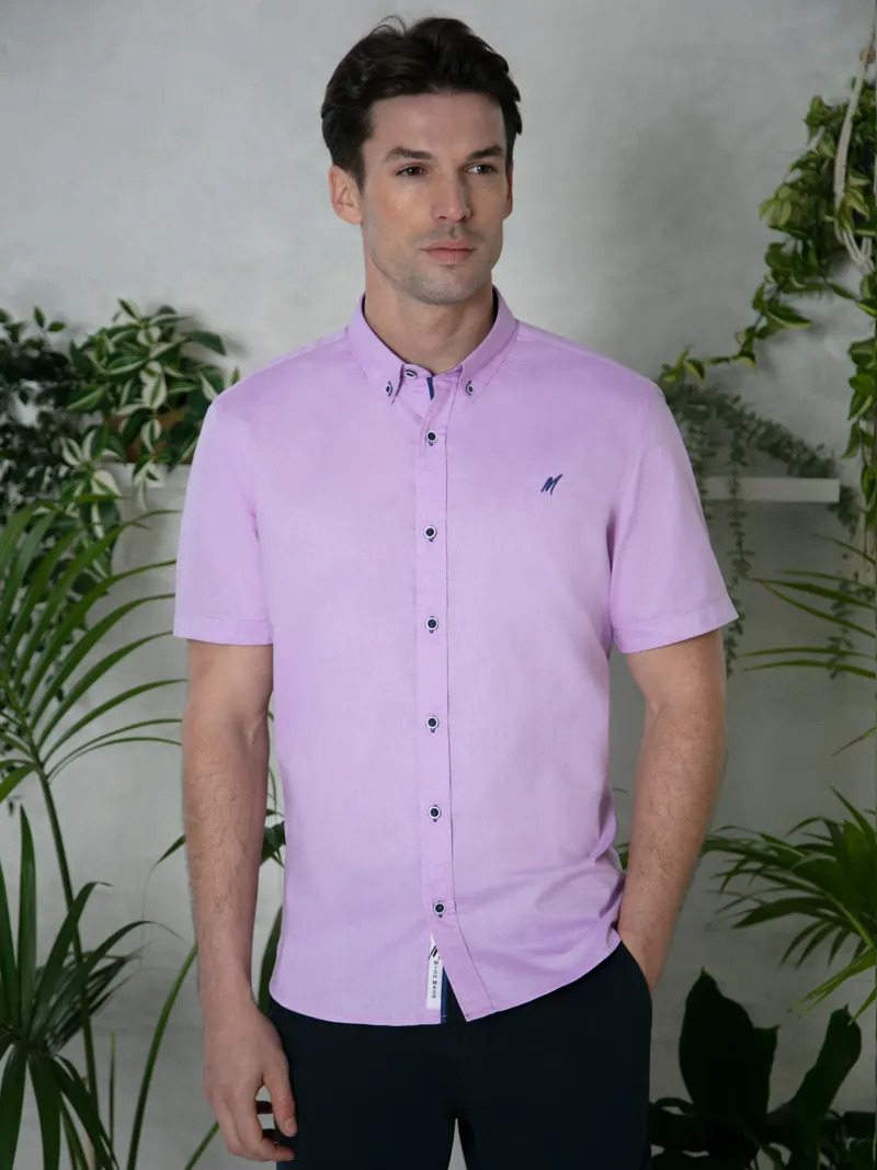 Mish Mash Summit Short Sleeve Shirt  Lilac-1
