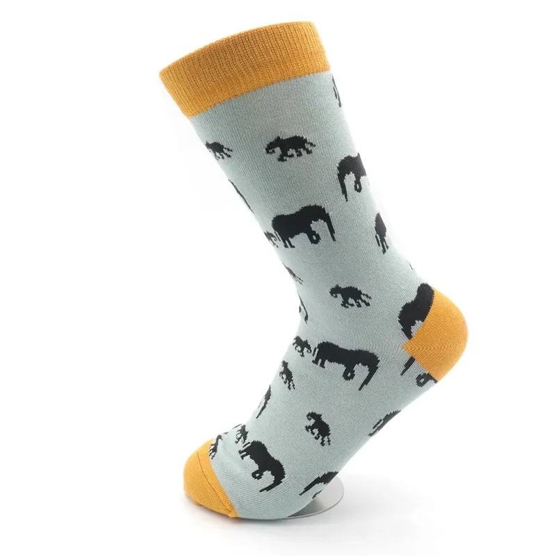 Miss Sparrow Bamboo Elephants Socks Duck Egg-1