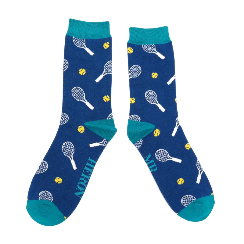Mr Heron MH276 Bamboo Tennis Socks Navy