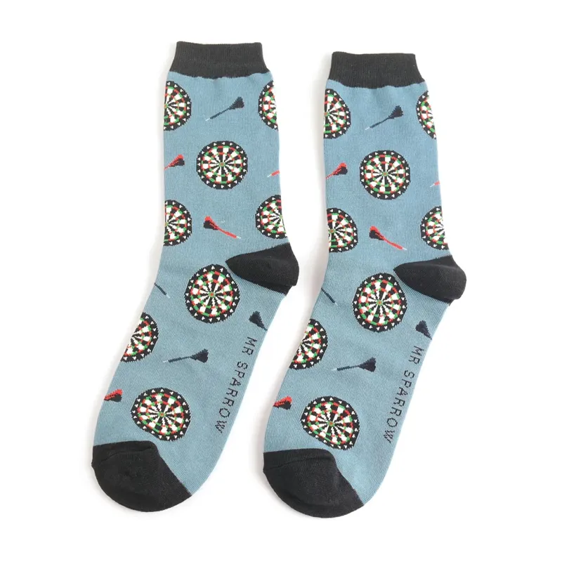 Mr Heron MR705 Bamboo Socks Darts Dartboard Denim