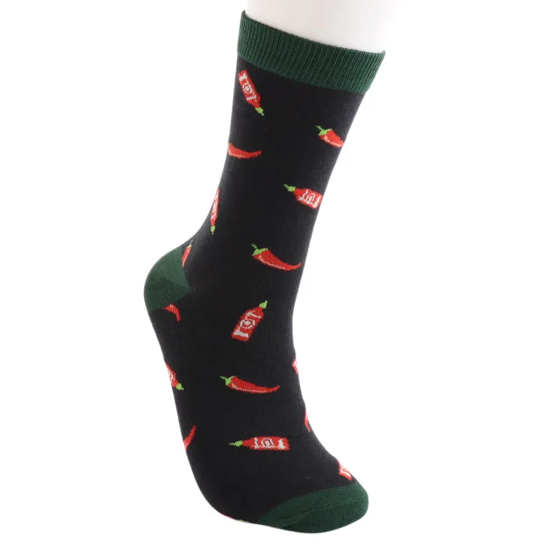Mr Heron MR109 Bamboo Something Spicy Socks Black-1