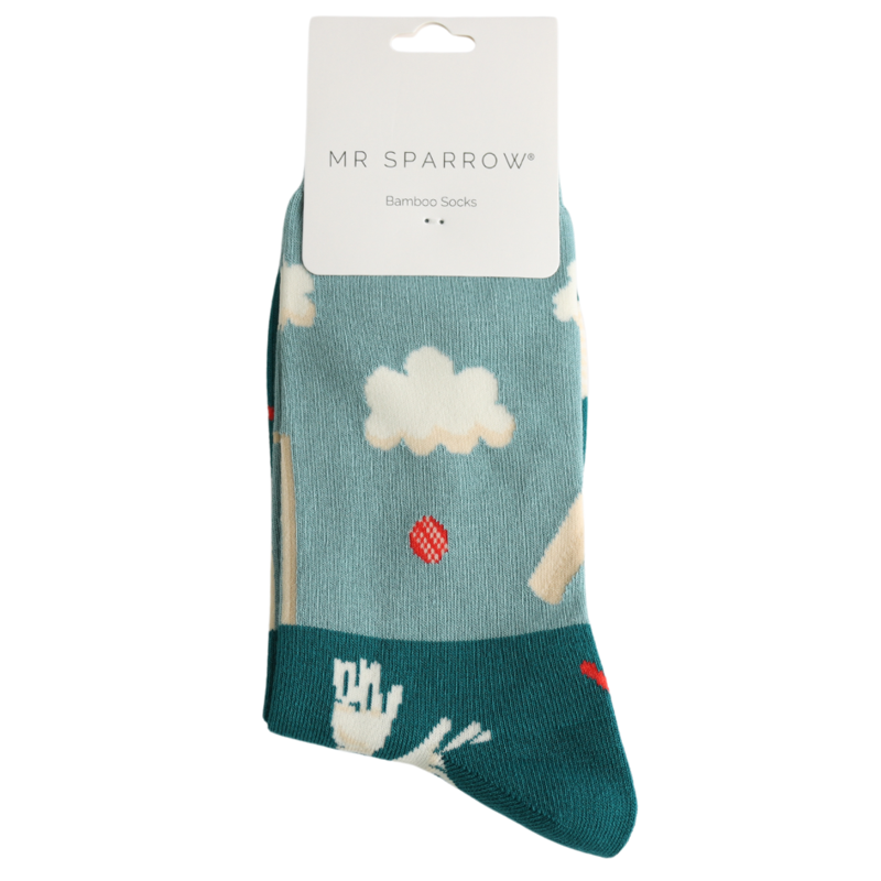 Mr Heron MR146 Bamboo Cricket Socks Teal-1