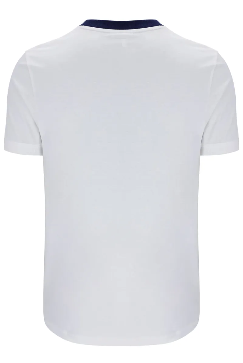 Sergio Tacchini New Supermac T-shirt White / Maritime / Rush-3