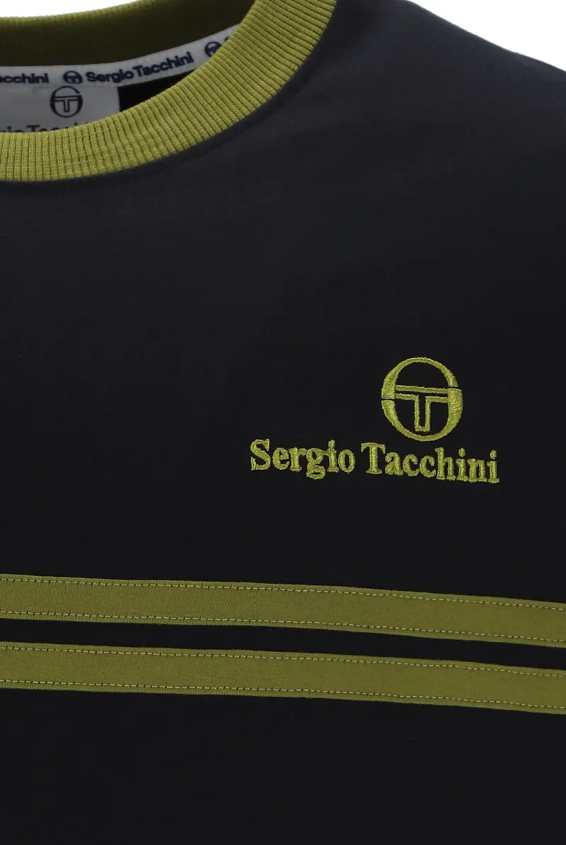 Sergio Tacchini New Supermac T-shirt Black / Avocado-3
