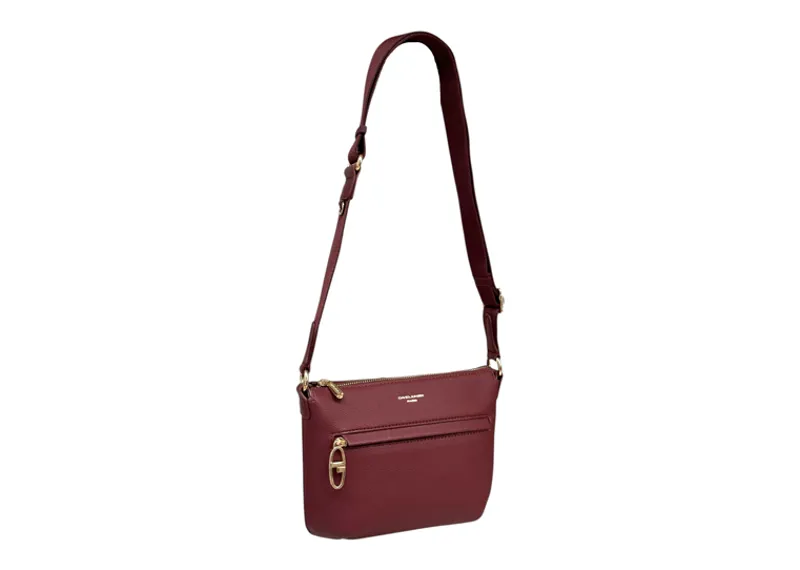 David Jones small bag wide strap Wine-2