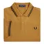 Fred Perry M3600-T59 Polo T-shirt Caramel / Black MEDIUM and XXXL ONLY