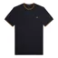 Fred Perry Twin Tipped T-shirt Navy / Dark Caramel