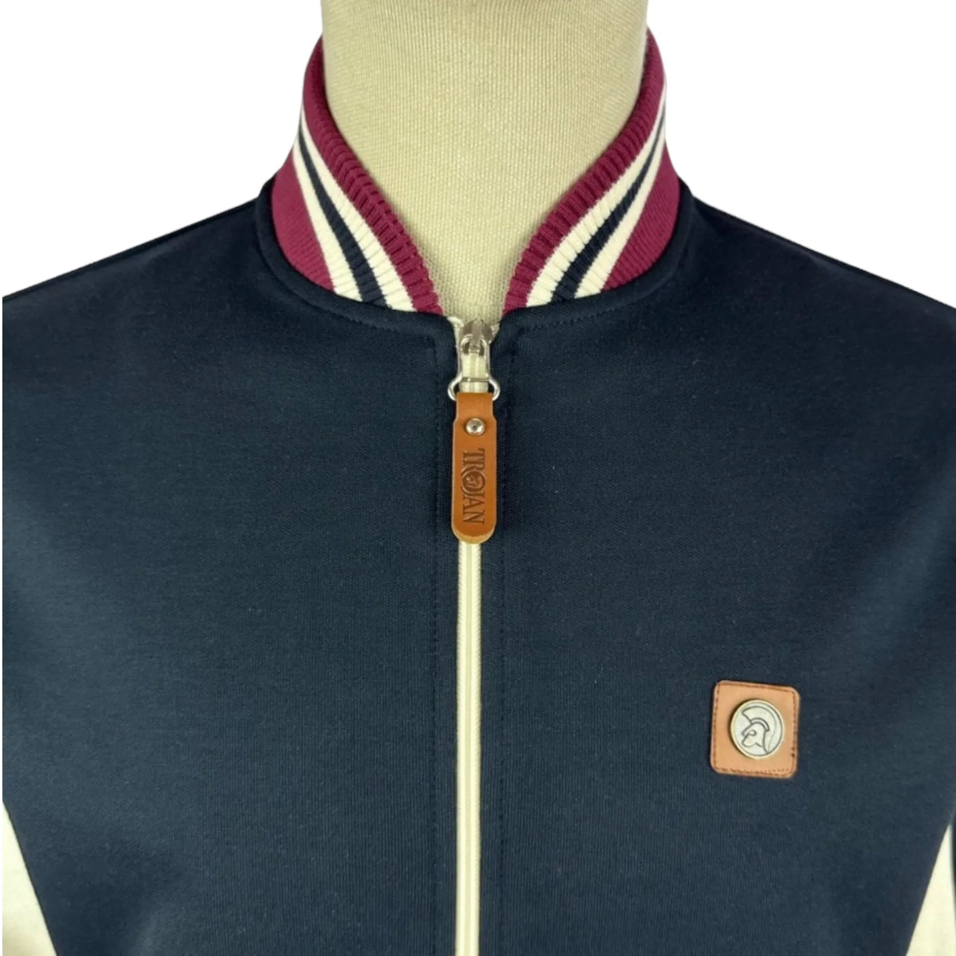 Trojan TR8803 Monkey Track Jacket Navy / Ecru