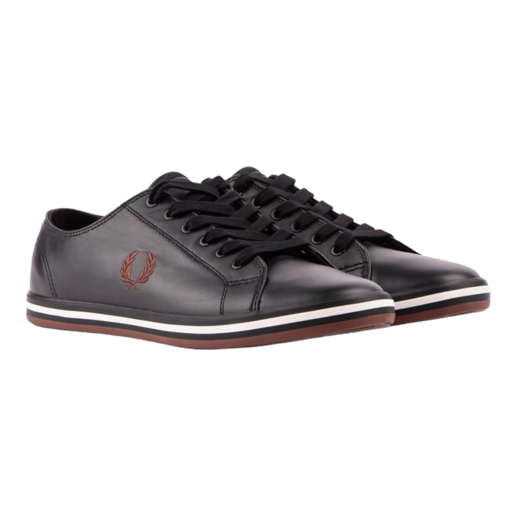 Fred Perry B4333 S76 Mens Kingston Leather Trainers Black