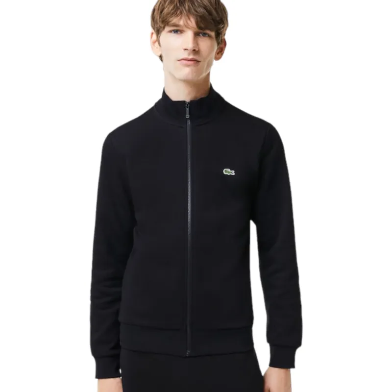 Lacoste Brushed Zip Sweatshirt Black MEDIUM AND XXL ONLY