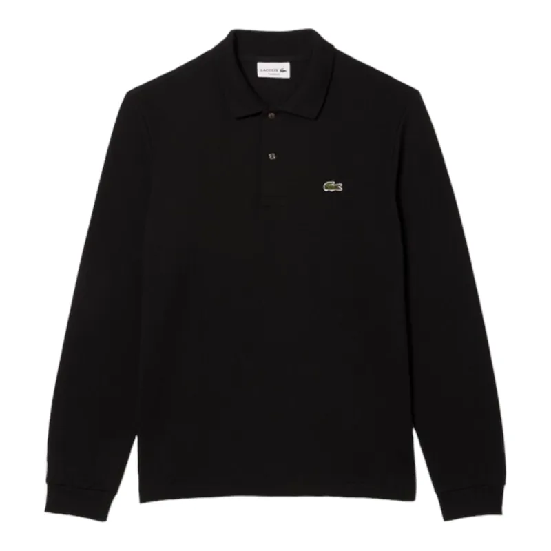 Lacoste Classic Fit Long Sleeve Polo Shirt Black
