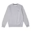 Lacoste Crew Sweatshirt Silver Chine LARGE AND XL ONLY