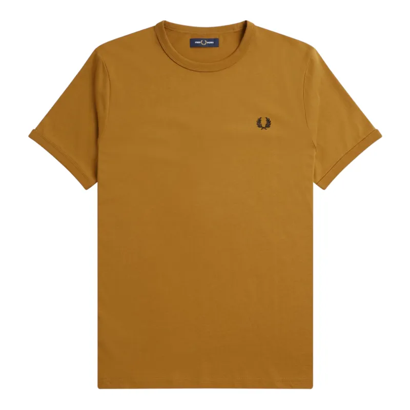 Fred Perry M3519-S81 Ringer T-shirt  Dark Caramel