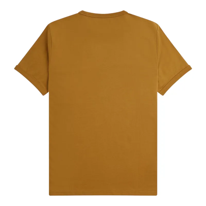Fred Perry M3519-S81 Ringer T-shirt  Dark Caramel-1