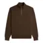 Fred Perry Half Zip Sweatshirt Burnt Tobacco XXL ONLY LAST ONE