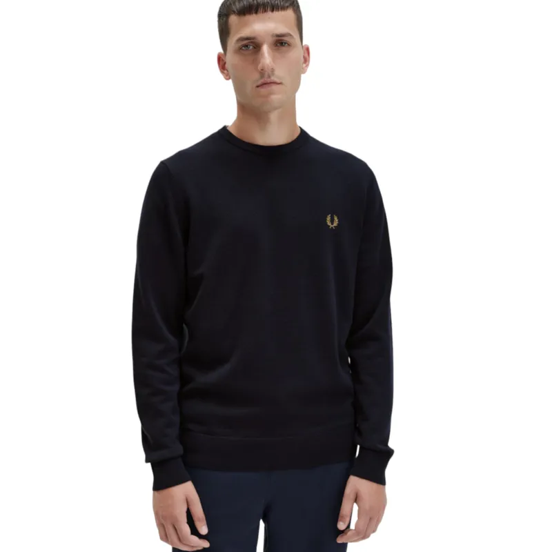 Fred Perry Classic Crew Neck Jumper Navy XL ONLY LAST ONE