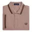 Fred Perry M3600-S52  Polo T-Shirt Pink / Burnt Tobacco