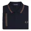 Fred Perry M3600-U42 Polo T-shirt Navy /Nut Flake/Field Green XL ONLY