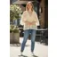 Goose Island embroidered floaty top Lemon