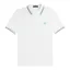 Fred Perry M3600-V36 Polo T-shirt Snow White-/Warm Grey/Ocean