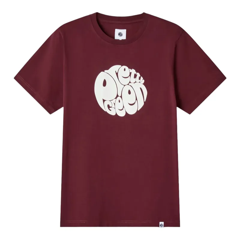 Pretty Green Gillespie Logo T-shirt Burgundy