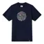 Pretty Green Wonderwall Paisley Logo T-shirt Navy