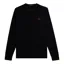 Fred Perry Twin Tipped Long Sleeve T-shirt Black/Brick/Whiskey Brown
