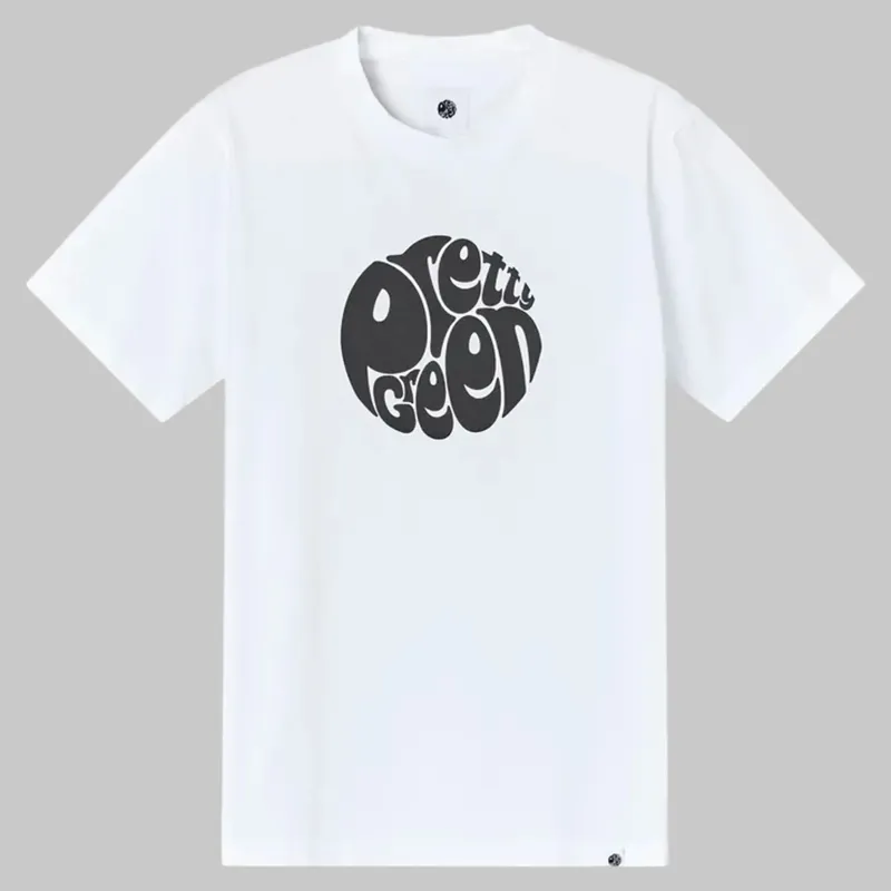 Pretty Green Gillespie Logo T-shirt White