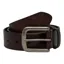 Pretty Green Paisley Embossed Leather Belt Brown